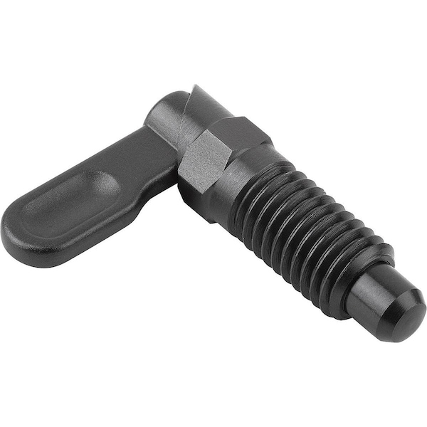 Cam-Action Indexing Plung W. Stop, Right, D=8, M12, Form:A, Steel